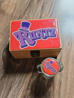 Runtz Red Logo Decorative Wooden Box and Jar Set